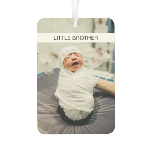 Modernes Beides Baby Foto Custom Einzigartiges Aut Autolufterfrischer (Rückseite)
