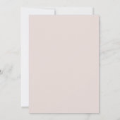 Modernes, beige-braun-Rose-Foto-Save the Date Einladung (Rückseite)