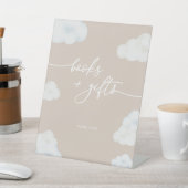 Modernes Beige Cloud Baby Duschkabine Windeln Raff Sockelschild (In SItu)