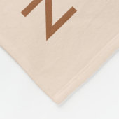 Modernes Beige Custom Best Friends Foto Fleecedecke (Ecke)