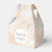 Modernes Beige Einfaches, zartes Wasserfarbmuster Geschenkschachtel (Vorderseite)