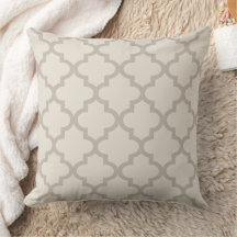 Modernes Beige marokkanisches Quatrefolienmuster