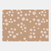 Modernes Beige Weihnachtswrapping Paper Geschenkpapier Set (Vorderseite 3)