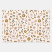 Modernes Beige Weihnachtswrapping Paper Geschenkpapier Set (Vorderseite)