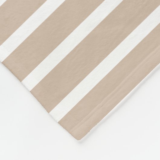 Modernes, beige-weißes Muster Fleecedecke (Ecke)