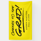 Modernes Beileid für den Grad Yellow-Abschluss Banner (Vertikal)