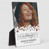 Modernes Beileid-Memorial-Foto Fotoplatte (Seite)