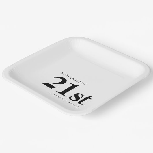 Modernes, benutzerdefiniertes 21. pappteller (Gewinkelt)