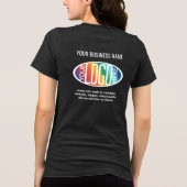 Modernes, benutzerdefiniertes Business-Logo auf de Tri-Blend Shirt (Rückseite)