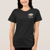 Modernes, benutzerdefiniertes Business-Logo auf de Tri-Blend Shirt (Vorderseite)