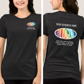 Modernes, benutzerdefiniertes Business-Logo auf de Tri-Blend Shirt