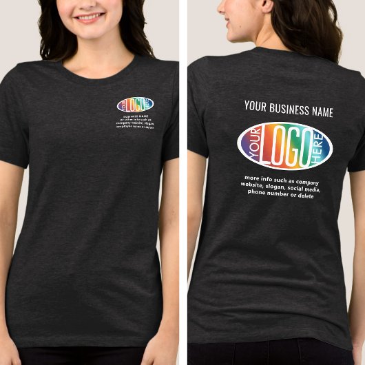 Modernes, benutzerdefiniertes Business-Logo auf de Tri-Blend Shirt