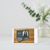 Modernes, benutzerdefiniertes, dynamisches QR-Code Visitenkarte (Stehend Vorderseite)