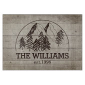 Modernes, benutzerdefiniertes Familienname Est Dat Schneidebrett (Vorderseite)