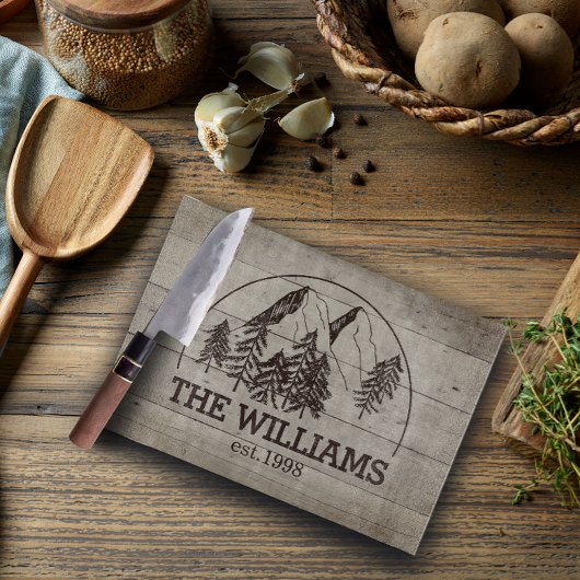 Modernes, benutzerdefiniertes Familienname Est Dat Schneidebrett