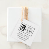 Modernes, benutzerdefiniertes Firmenlogo und QR-Co Geschenkanhänger (Beispiel)