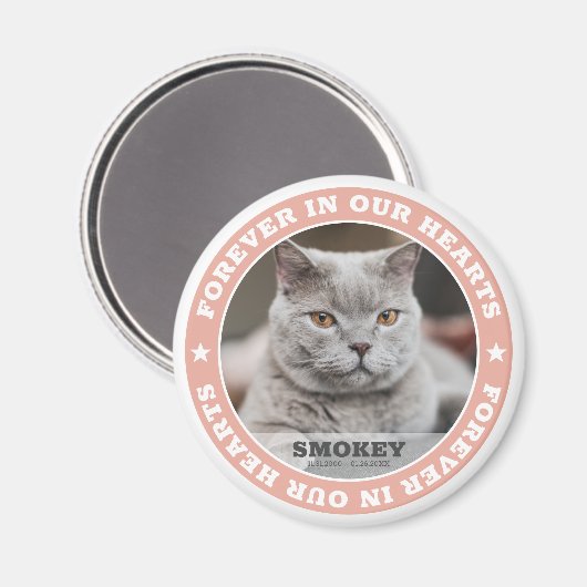 Modernes, benutzerdefiniertes Foto-Beileid Magnet (Vorderseite/Rückseite)