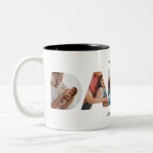 Modernes, benutzerdefiniertes Foto Collage DADDY S Zweifarbige Tasse (Links)