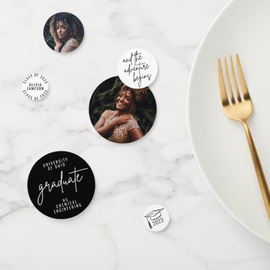 Modernes, benutzerdefiniertes Foto für Graduate Sc Konfetti (Gruppe)