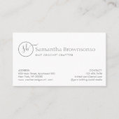 Modernes, benutzerdefiniertes Foto-Garn-Knittergew Visitenkarte (Vorderseite)