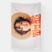 Modernes, benutzerdefiniertes Foto Geburtstagsgrüß Banner (Vertikal)