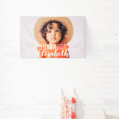 Modernes, benutzerdefiniertes Foto Geburtstagsgrüß Banner (InSitu)