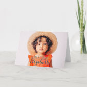 Modernes, benutzerdefiniertes Foto Geburtstagsgrüß Karte (Vorderseite)