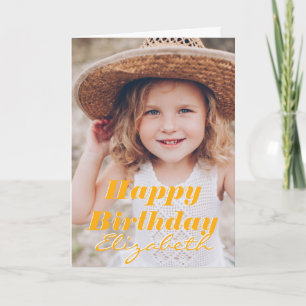 Modernes, benutzerdefiniertes Foto Geburtstagsgrüß Karte