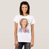 Modernes, benutzerdefiniertes Foto Geburtstagsgrüß T-Shirt (Vorne ganz)