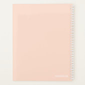 Modernes, benutzerdefiniertes Foto kreieren Ihr ei Planer (Rückseite)