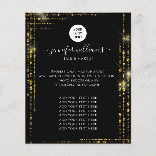 Modernes, benutzerdefiniertes Foto-Logo Werbung Bl Flyer (Hinten)