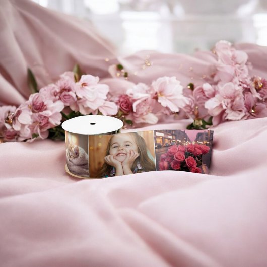 Modernes, benutzerdefiniertes Foto oder Logo für I Satinband