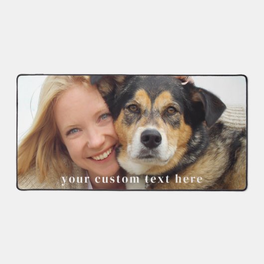 Modernes, benutzerdefiniertes Foto Personalisiert Schreibtischunterlage (Vorderseite)