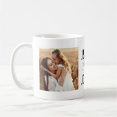 Modernes, benutzerdefiniertes Foto Rosa Beste Mama Kaffeetasse (Links)