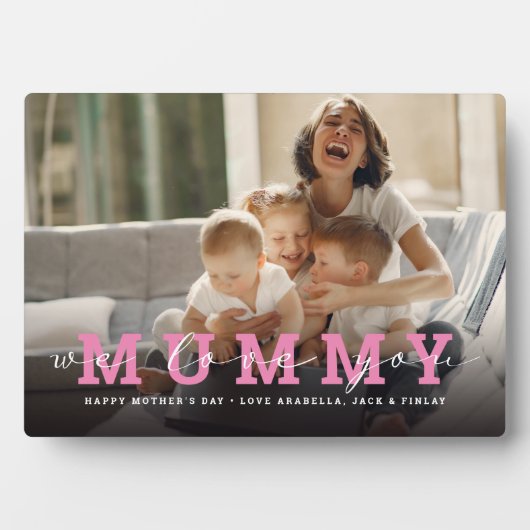 Modernes, benutzerdefiniertes Foto-Script 'We Lieb Fotoplatte (Vorderseite)