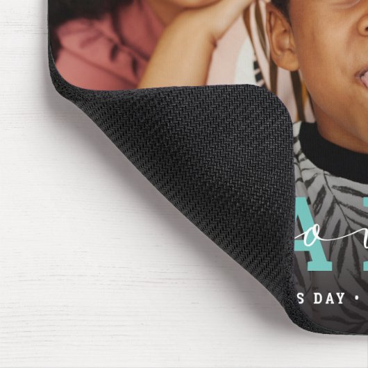 Modernes, benutzerdefiniertes Foto-Script 'We Lieb Mousepad (Ecke)