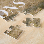 Modernes, benutzerdefiniertes Foto und Familiennam Puzzle (Seite)