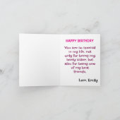 Modernes, benutzerdefiniertes Foto zum Geburtstag Karte (Innenseite)