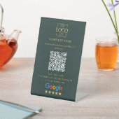 Modernes benutzerdefiniertes Google-Rezensions-QR- Sockelschild (In SItu)