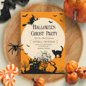 Modernes, benutzerdefiniertes Halloween-Kostüm-Par Einladung