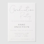 Modernes, benutzerdefiniertes Klassenüberlagern Pergament Einladungen (Vorderseite)