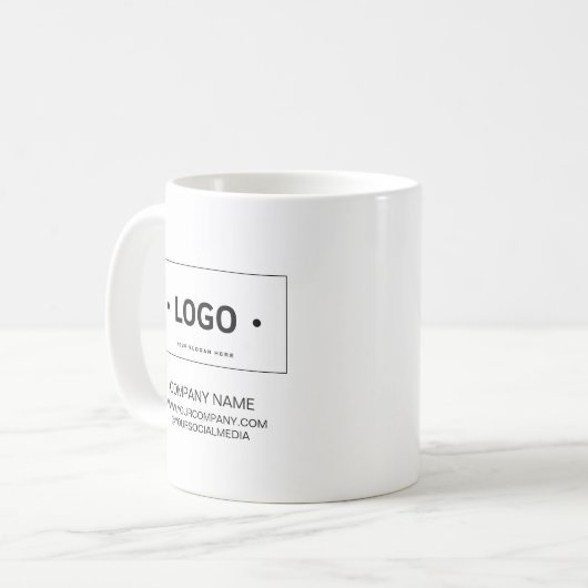 Modernes, benutzerdefiniertes Logo-Geschäft Kaffeetasse (Vorderseite Links)
