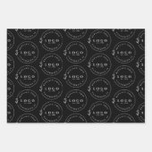 Modernes, benutzerdefiniertes Logo Geschenkpapier Set (Vorderseite 3)