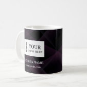 Modernes benutzerdefiniertes Logo Kaffeetasse (Vorderseite Links)