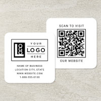 Modernes, benutzerdefiniertes Logo und QR-Code