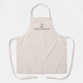 Modernes benutzerdefiniertes Monogramm-Logo Blush Schürze (Vorderseite)