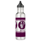 Modernes, benutzerdefiniertes Monogramm-Namensschr Edelstahlflasche (Rechts)