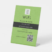 Modernes, benutzerdefiniertes QR-Code-Zeichen mit Sockelschild (Vorderseite)