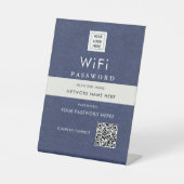 Modernes, benutzerdefiniertes QR-Code-Zeichen mit Sockelschild (Vorderseite)