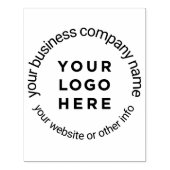 Modernes, benutzerdefiniertes Round-Business-Logo Gummistempel (Prägung)